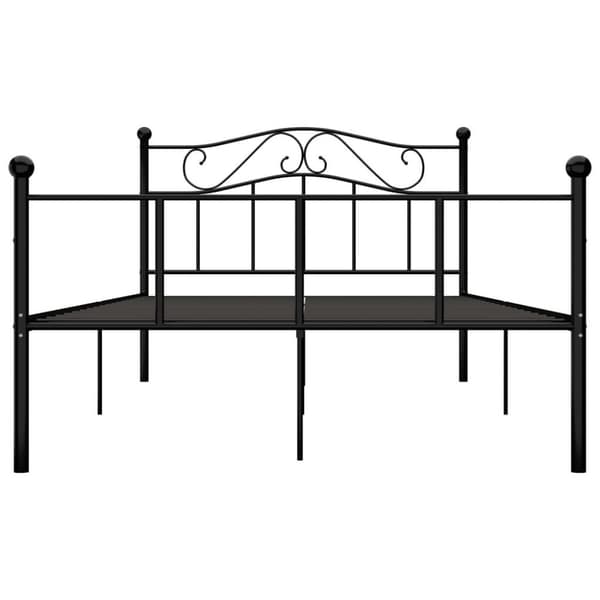 vidaXL Seng/Sengeramme svart metall 140x200 cm change1