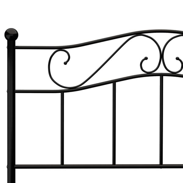 vidaXL Seng/Sengeramme svart metall 140x200 cm change1