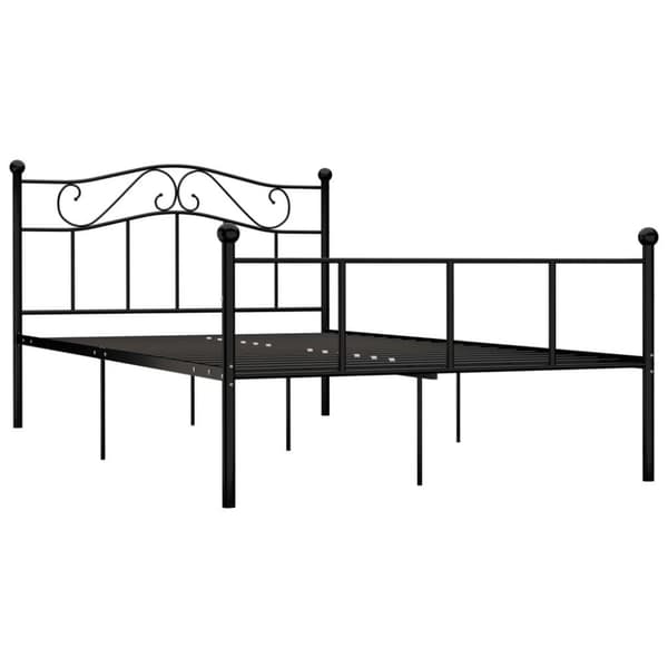 vidaXL Seng/Sengeramme svart metall 140x200 cm change1