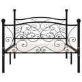 Miniatyrbillede 3 af 5: vidaXL sengestel med lamelbund 90 x 200 cm metal sort change1