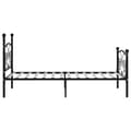Miniatyrbillede 4 af 5: vidaXL sengestel med lamelbund 90 x 200 cm metal sort change1