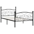 Miniatyrbillede 2 af 5: vidaXL sengestel med lamelbund 90 x 200 cm metal sort change1