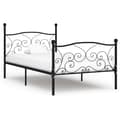 Miniatyrbillede 1 af 5: vidaXL sengestel med lamelbund 90 x 200 cm metal sort change1