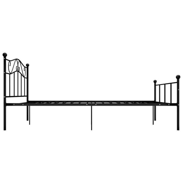 vidaXL sengestel 140x200 cm metal sort change1