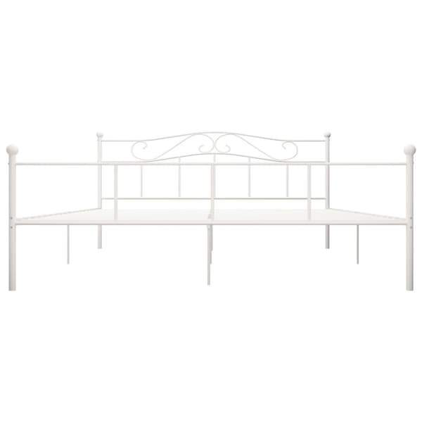vidaXL sengestel 180x200 cm metal hvid change1