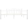 Miniatyrbillede 3 af 6: vidaXL sengestel 180x200 cm metal hvid change1