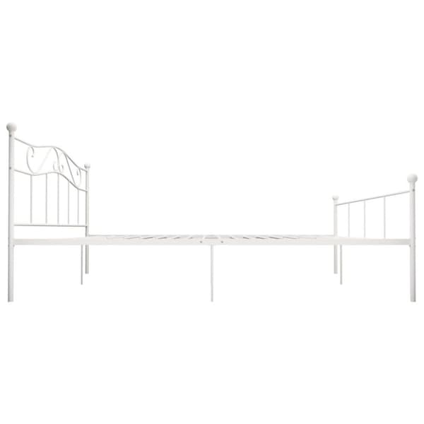 vidaXL sengestel 180x200 cm metal hvid change1
