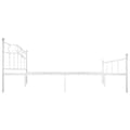 Miniatyrbillede 4 af 6: vidaXL sengestel 180x200 cm metal hvid change1