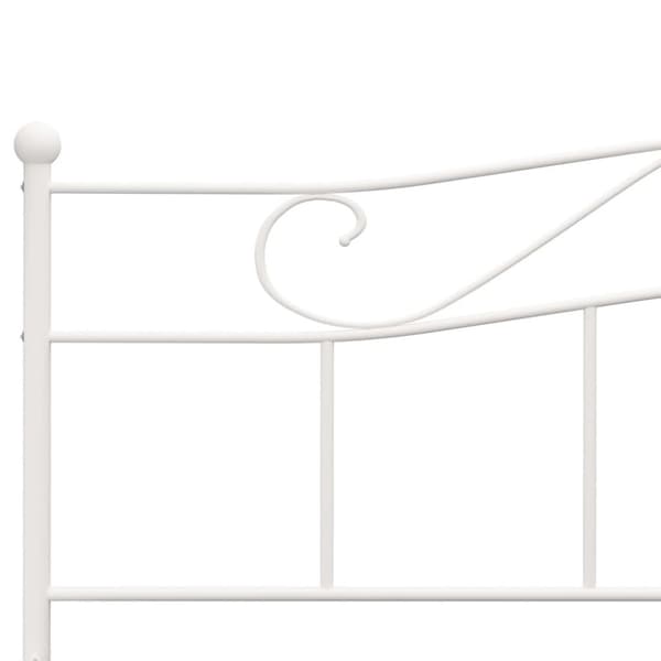 vidaXL sengestel 180x200 cm metal hvid change1