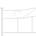Miniatyrbillede 5 af 6: vidaXL sengestel 180x200 cm metal hvid change1