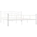 Miniatyrbillede 2 af 6: vidaXL sengestel 180x200 cm metal hvid change1