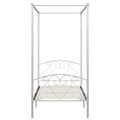 Miniatyrbilde 3 av 5: vidaXL Himmelsengeramme hvit metall 100x200 cm change1