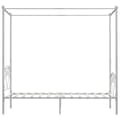 Miniatyrbilde 4 av 5: vidaXL Himmelsengeramme hvit metall 100x200 cm change1