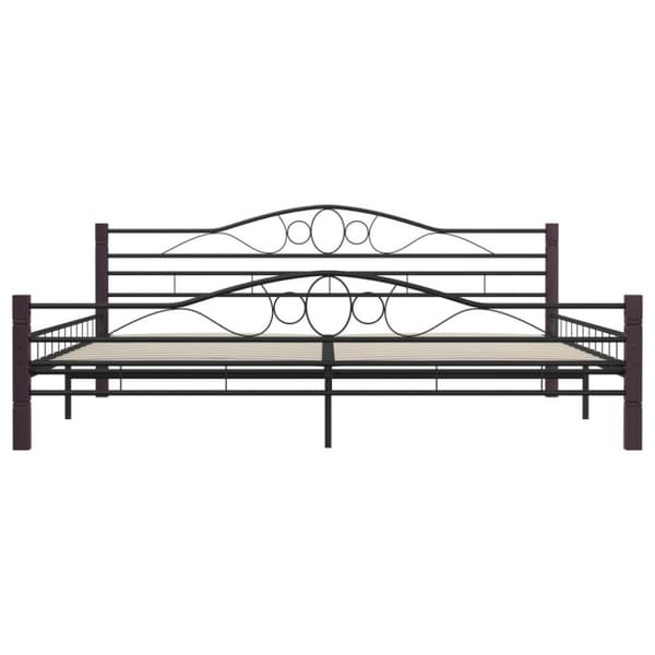 vidaXL sengestel sort metal 180 x 200 cm change1