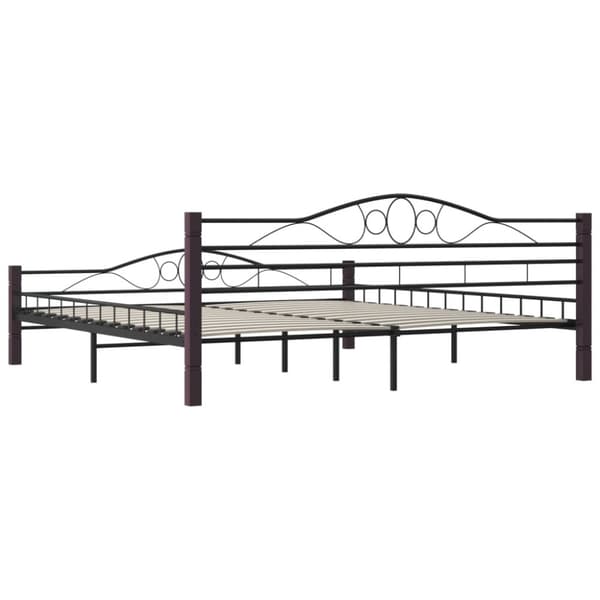 vidaXL sengestel sort metal 180 x 200 cm change1