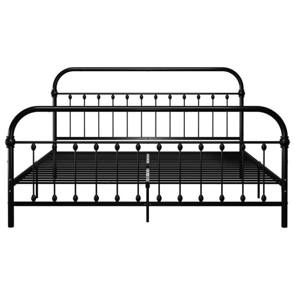vidaXL Seng/Sengeramme svart metall 180x200 cm change1