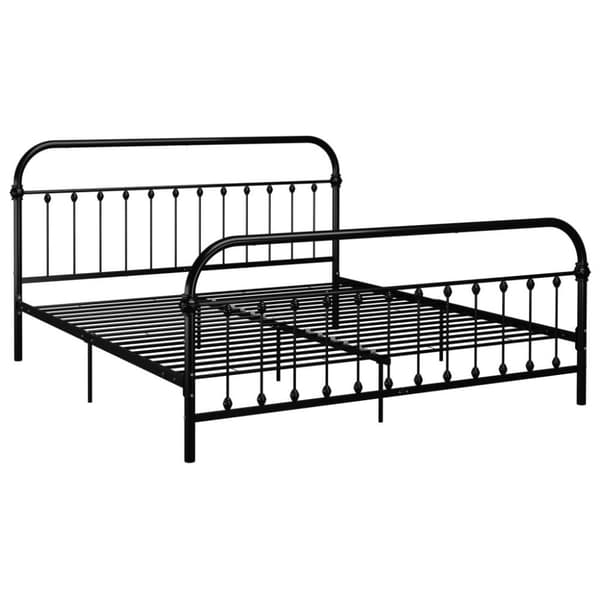 vidaXL Seng/Sengeramme svart metall 180x200 cm change1