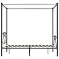 Miniatyrbillede 3 af 7: vidaXL sengestel til himmelseng 160 x 200 cm metal sort change1