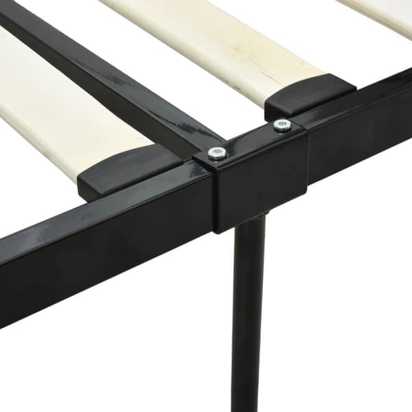 vidaXL sengestel til himmelseng 160 x 200 cm metal sort change1