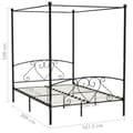 Miniatyrbillede 7 af 7: vidaXL sengestel til himmelseng 160 x 200 cm metal sort change1