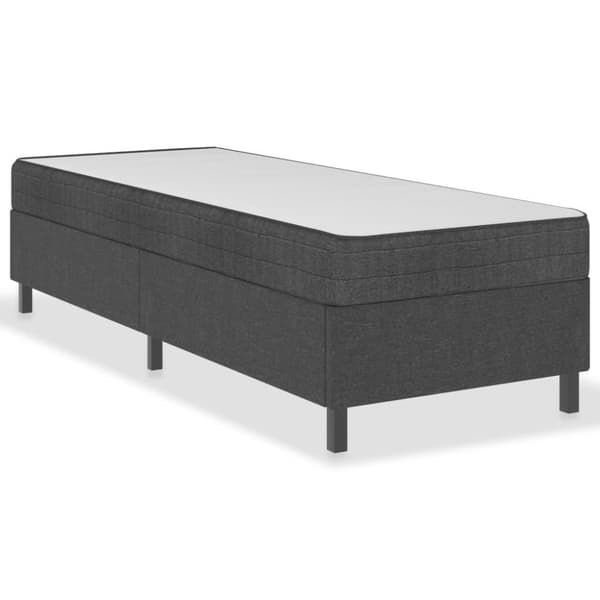 vidaXL sengestel til boxmadras 80x200 cm stof grå change1