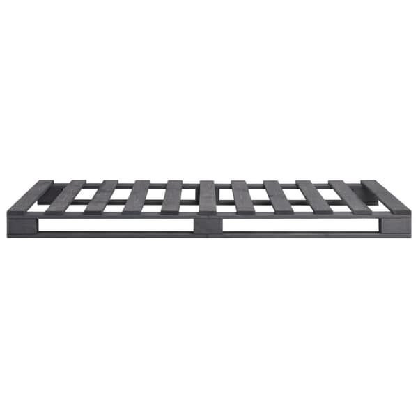 vidaXL palleseng massivt fyrretræ 90 x 200 cm grå