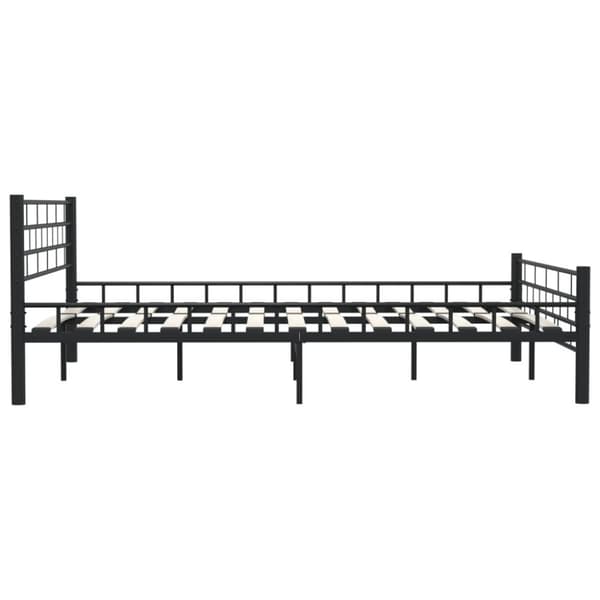 vidaXL sengestel 160 x 200 cm stål sort change1