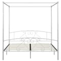 Miniatyrbilde 3 av 5: vidaXL Himmelsengeramme hvit metall 180x200 cm change1