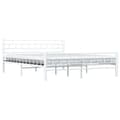 Miniatyrbillede 3 af 10: vidaXL sengestel 160 x 200 cm metal hvid change1