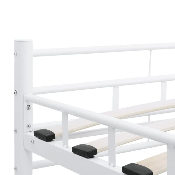 vidaXL sengestel 160 x 200 cm metal hvid change1