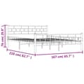 Miniatyrbillede 10 af 10: vidaXL sengestel 160 x 200 cm metal hvid change1