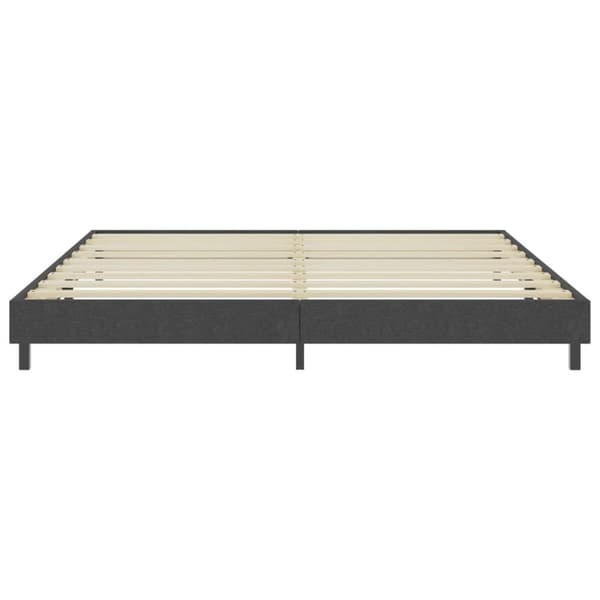 vidaXL sengestel til boxmadras 200x200 cm stof grå change1