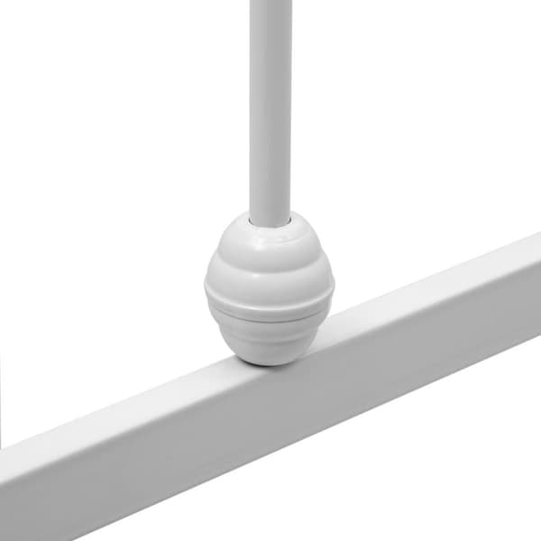 vidaXL sengestel 100 x 200 cm metal hvid change1