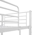 Pikkukuva 5 / 7: vidaXL Kerrossänky pöydän rungolla valkoinen metalli 90x200 cm