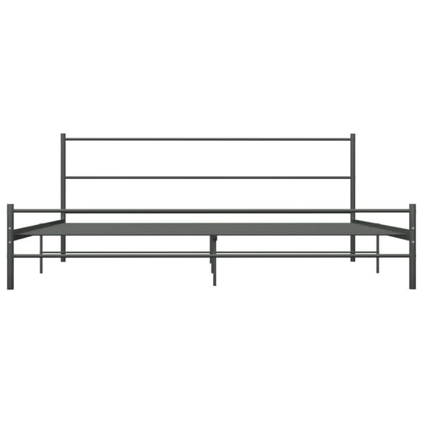 vidaXL sengestel 180 x 200 cm metal grå change1
