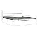 Miniatyrbillede 7 af 7: vidaXL sengestel 180 x 200 cm metal grå change1