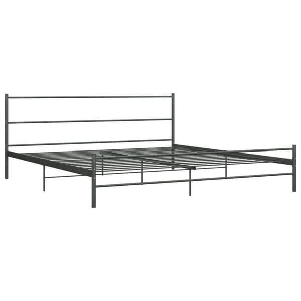 vidaXL sengestel 180 x 200 cm metal grå change1