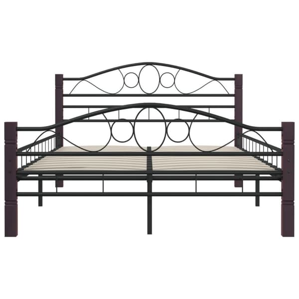 vidaXL Seng/Sengeramme svart metall 120x200 cm change1