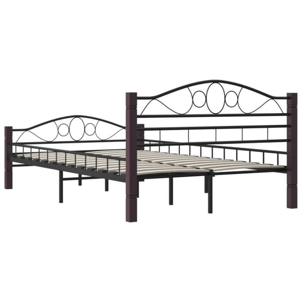 vidaXL Seng/Sengeramme svart metall 120x200 cm change1