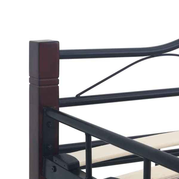 vidaXL Seng/Sengeramme svart metall 120x200 cm change1