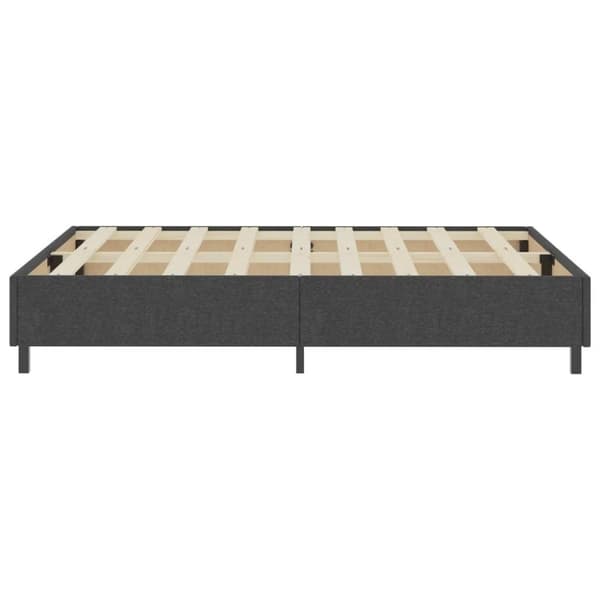 vidaXL sengestel til boxmadras 160x200 cm stof grå change1