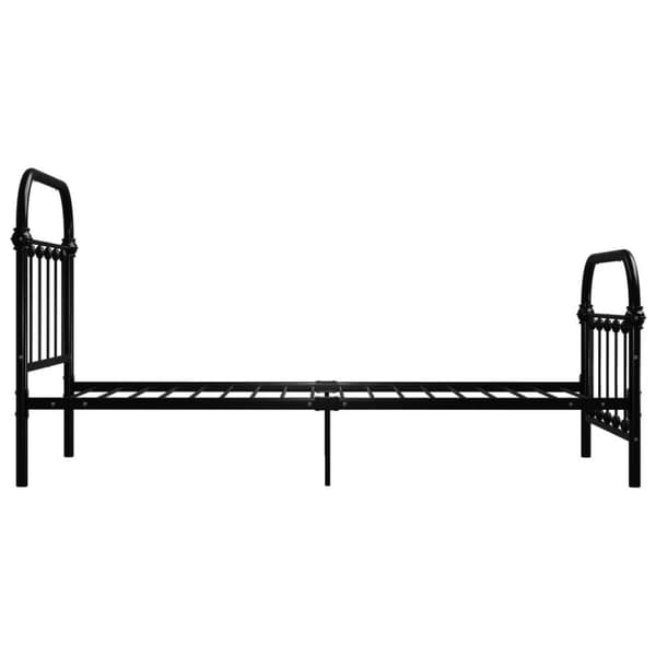 vidaXL Seng/Sengeramme svart metall 90x200 cm change1