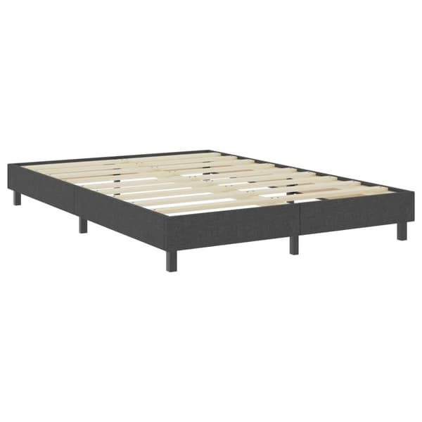 vidaXL sengestel til boxmadras 140x200 cm stof grå change1