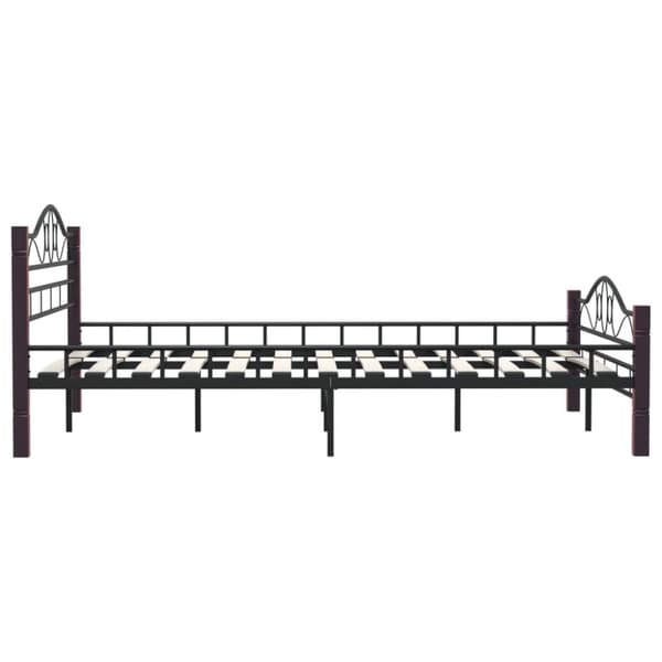 vidaXL sengestel sort metal 160 x 200 cm change1
