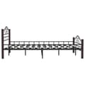 Miniatyrbillede 6 af 10: vidaXL sengestel sort metal 160 x 200 cm change1