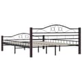 Miniatyrbillede 7 af 10: vidaXL sengestel sort metal 160 x 200 cm change1