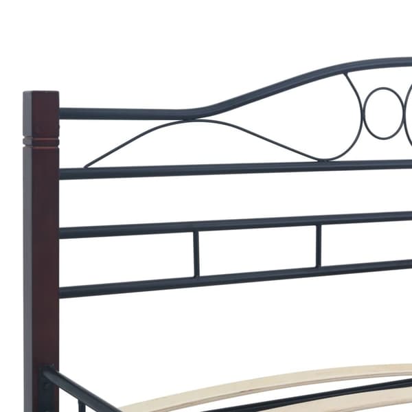 vidaXL sengestel sort metal 160 x 200 cm change1