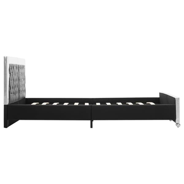 vidaXL sengestel 160x200 cm kunstlæder sort change1