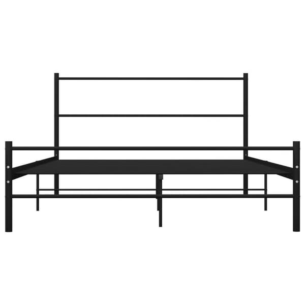 vidaXL sengestel 160 x 200 cm metal sort change1