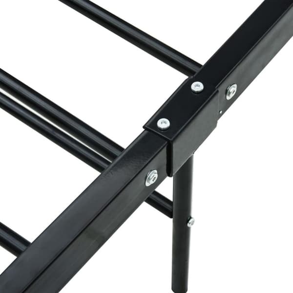 vidaXL sengestel 160 x 200 cm metal sort change1